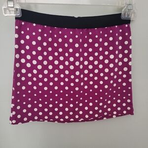 P.S. Aeropostale‎ Girls Size 8 Polka Dot Stretch Skirt Purple White